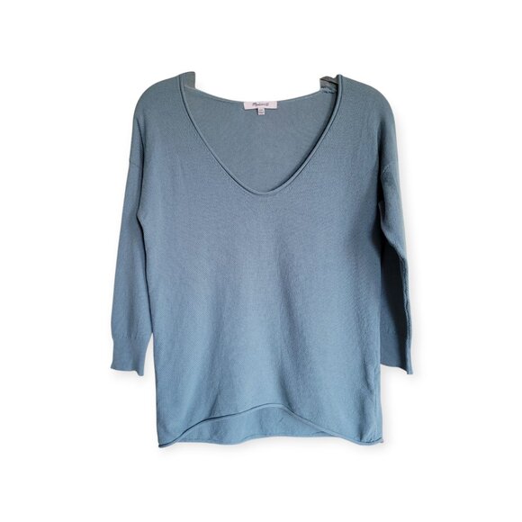 Madewell Spindrift Waffle Knit V-Neck Top XXS - Picture 9 of 9